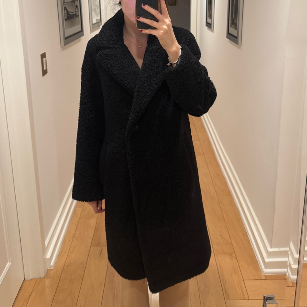 Zara Black Teddy Jacket